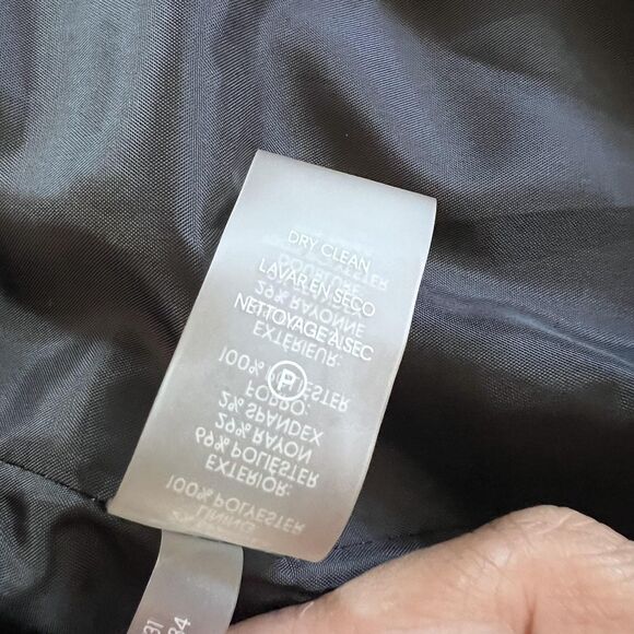 Calvin Klein Sweater Womens 4 Black White Open Front Ruffle Collar Tweed Jacket - Picture 8 of 13